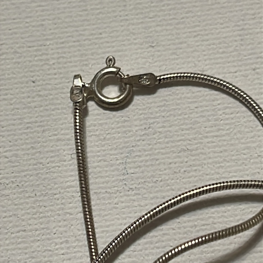 Sterling Silver 925 Turquoise Cross Necklace size 18’ chain - Picture 6 of 17